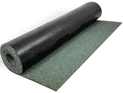 Green Polyester Shed Roofing Felt 16.4 x 3.2 ft (5m x 1m) - Heavy Duty Weatherproof Roof Felt Roll for Summerhouses, Sheds, Kennels, 10-Year Life Expectancy, Premium Roof Covering