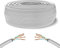 MY SMART SHOP CAVO DI RETE CAT6 MATASSA CATe 6 LAN ETHERNET M BOBINA INTERNET PLUG MODEM ROUTER ACCESS POINT REAPETER CCA RJ45 GIGABIT 10/100/1000 Mbps (100, BIANCO, FTP)