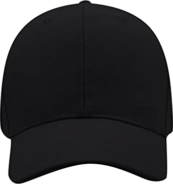 Herren- und Damen-Sommermode, lässige Sonnenschutz-Baseballmützen, Mützen Indianapolis Cap 7 5/8 (Black-f, One Size)
