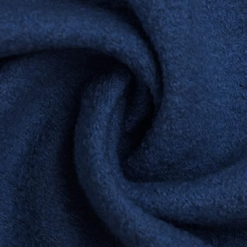 Wollwalk Walkstoff | 100% Schurwolle | für Bekleidung | Trachtenstoff | Meterware | ab 50 cm (blau 256)