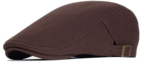 SAKTHIVEL Schiebermütze Herren Baumwolle Schirmmütze Barett Flatcap, Baskenmütze Gatsby Newsboy Cap