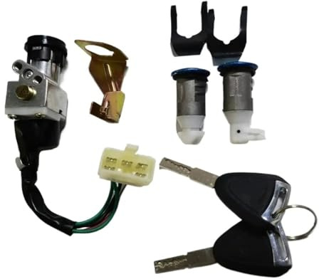 Ignition Barrel And Key 5-wire Ignition Lock Key Set For Scooter Moped WH125T Motorcycle Ignition Lock