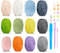 Häkelgarn Baumwolle Häkelwolle Chenille Wolle zum Häkeln 12 X 50g Häkelwolle,Crochet Yarn Dickes Baumwoll-Nylon-Mischgarn Häkelgarn für Anfänger Vielfältige Farben