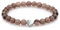 Echtes Rauchquarz Edelstein Armband mit 6mm Perlen und Edelstahlherz - verschiedene Längen - Heilstein Schutzstein Talisman Glücksbringer Geschenk (Rauchquarz, 14CM)