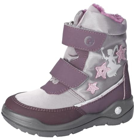 RICOSTA Mädchen Winterstiefel Aileen, Kinder Boots, Weite: Mittel, Sympatex, Blinklicht, wasserdicht, Winterboots, warm, dolcetto/Purple (340), 33 EU