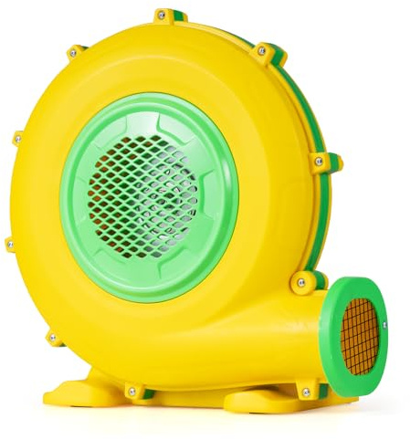 COSTWAY Hüpfburge-Gebläse 950W, Luftgebläse mit Griff und Erdspießen, elektrischer Radiallüfter zum Aufblasen für Hüpfburgen Wasserrutsche & Weihnachtsdekorationen