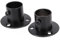2 Stück Edelstahl Kleiderstange Stange Stange Sockel Ende Halterung Flansch Wandhalterung Hängeschiene Endstützen, 19–32 mm (22 mm)