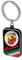 4R Quattroerre.it Schlüsselanhänger Abarth Corse Wappen 4,2 x 2,6 cm, rot, One size