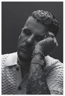 bpoejge Exklusive Kunst, cooles Rapper und Sänger Bonez MC Portrait-Poster, 4 Leinwand-Poster, Schlafzimmerdekoration, Landschaft, Büro, Raumdekoration, Geschenk, 30 x 45 cm