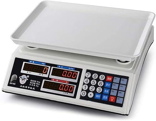 CTCOIJRN Básculas de Cocina, báscula electrónica: Alta precisión, 30 kg, Precios industriales, báscula de Plataforma, báscula de Cocina for Frutas y Verduras, fácil de Limpiar