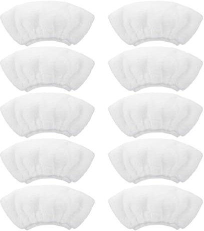 Sofecto 10 Pack Microfibre Cloth Cover for Karcher Steam Cleaner, Reusable Washable Replacement Cloth Terry Steam Mop Pads for Karcher Steam Cleaner SC1 SC2 SC3 SC4 SC5 SV7 Hand Nozzle Accessories