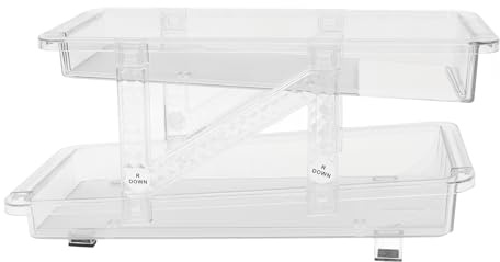 NinGYiYan Organizzatore di soda a rotolamento Organizzatore espandibile Dispenser per bevande a rotolamento automatico per frigoriferi (Bianco trasparente)
