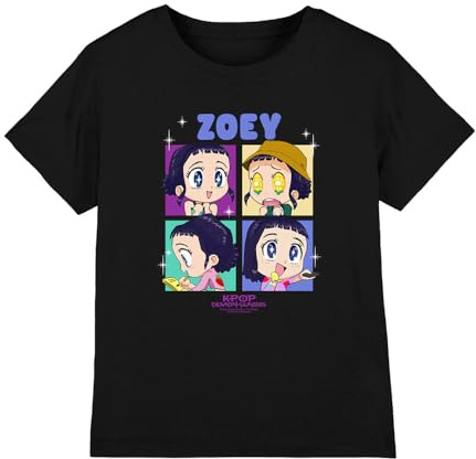 Kpop Demon Hunters Unisex Kids Kpop Demon Hunters - Huntrix Zoey Chibi Boes Kids T Shirt T-Shirt