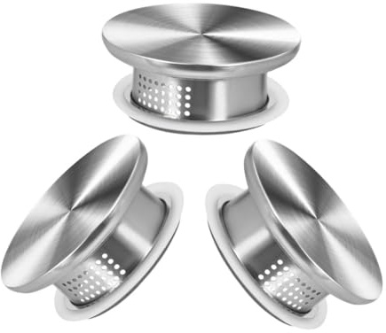 LIGIGWASH 3pcs Heat Resistant Stainless Steel Water Pitcher Lids with Dual-use Small Filter for Hot and Cold Beverages Leakproof Replacement Caps Compatible with Glass Carafe and Kettle for