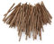 ROSENICE Registro de pega para madera manualidades bricolaje foto atrezzo largo 0.3-0.5 CM de diámetro 10 CM 100pcs (Color madera)