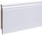 Leiste24 Fußleiste Berliner - Hamburger Profil 150 x 17 x 2.400 mm Weiss | stabiler MDF-Kern |integrierter Kabelkanal und Clipfräsung |Sockelleisten weiß 150 mm