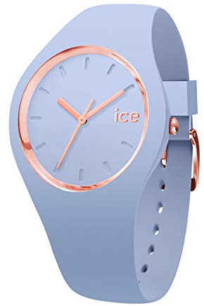 Ice-Watch - ICE glam colour Sky - Blaue Damenuhr mit Silikonarmband - 015333 (Medium)