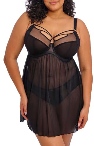 Elomi Women's Plus Size Sachi Underwire Babydoll Chemise
