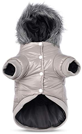 PETCUTE Hundemantel Winterkleidung für Hunde warme Fleece-Futterjacke für Hunde wasserdicht hundejacke