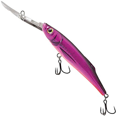 Lew's Salmo Freediver 9cm - Wobbler, Einheitsgröße, Purple, Nadelspitze, Edelstahl, Fischhaken, 1 Stück