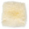 NaDeco Sitzkissen Lammfell naturweiß (35x35cm) weiße Lammfell Sitzauflage Fellauflage weiß Fellkissen weiß weißes Stuhlkissen Schaffell Kissen
