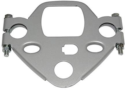 platine superieure de fourche cyclo compatible avec peugeot 103 mvl gris -selection p2r-