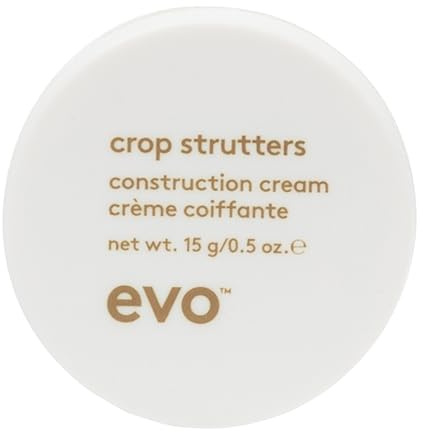 Evo Crop Strutters Construction Cream - Travel Size, Medium Hold Hair Styling Cream For Definition, Texture, Style Control & Medium Shine - 15g