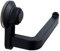 CULER Ventouse Rack Cuisine Salle de Rangement étanche Accessoires Preuve Serviette humidité Shelf Toilette Porte-Papier Mural Noir