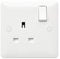 MK (ELECTRIC) MB2757WHI 13A 1G SP Switched Socket