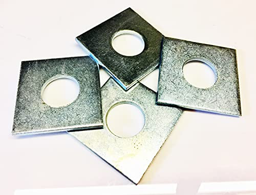 Arandelas cuadradas de acero M20 x 50 mm x 50 mm, 3 mm, DIN 436