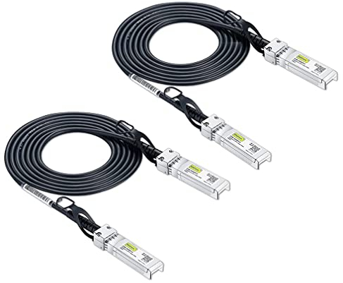 10G SFP+ DAC Twinax Cable, SFP+ to SFP+ Direct Attach Copper Passive for Cisco SFP-H10GB-CU3M, Ubiquiti UniFi, Meraki, Mikrotik, Fortinet, Netgear, D-Link, TP-Link and More,3-Meter(9.9ft), 2 pack