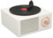 Altoparlante Bluetooth in stile giradischi in vinile,Mini altoparlante wireless Bluetooth 5.0,Altoparlante carino in stile classico vecchio stile,Volume alto,Ingresso BT/AUX/scheda di memoria(bianco)