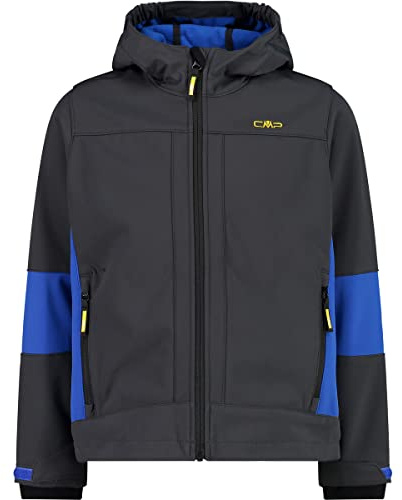 CMP - Kid Jacket Fix Hood, Anthracite-Royal, 110