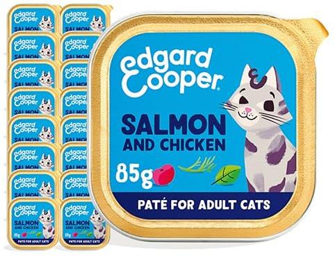 Edgard & Cooper Kat Adult Pate zalm/kip kattenvoer 16x85 gr
