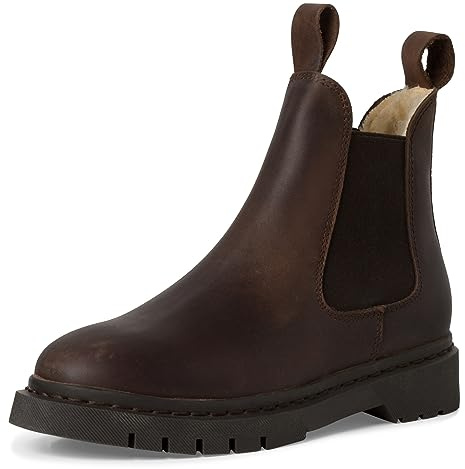 Tamaris Damen Warmlining Leder, braun, 41 EU