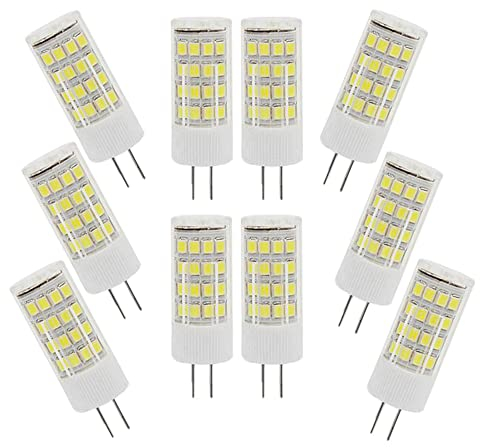WANGPEI Ampoules G4 LED 5W(Halogène Équivalent 50W) Blanc Froid 6000K 500Lumen AC220-240V Angle de Faisceau 360 ° Économie D'énergie G4 Lampe Pas de Dimmable(Paquet de 10)