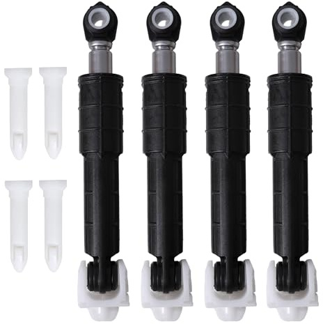 WH01X20826 Washer Shock Absorber Kit Fit for G.E Washer Damper Shock Replaces WH01X10343 AP4265856 WH01X10385 WH01X10425 AH1482318 EA1482318 WH01X10260 PS1482318 - with 4 Shocks and 4 Pins
