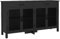 HOMCOM Lowboard Aufbewahrungsmöbel 4 Türen mit verstellbaren Regalen und 2 Schubladen für Wohnzimmer Küche Esszimmer - industriellen Stil - 150 x 40 x 85 cm schwarz