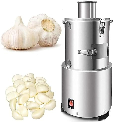 RETRIN 200W Elettrico Pela Aglio 20Kg/H Aglio Pelapatate Aglio Macchina di Separazione Domestica Commerciale in Acciaio Inox Pela Aglio Potente Automatica Professionale