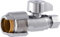SharkBite Max 1/2 x 3/8 Zoll Kompression gerades Absperrventil, Vierteldrehung, Push to Connect Messing Sanitärverschraubung, PEX-Rohr, Kupfer, CPVC, PE-RT, HDPE, UR23037
