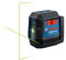 BOSCH GLL50-20G 50 Ft Green-Beam Self-Leveling Cross-Line Laser, Includes Integrated Magnetic Mount, 2 AA Batteries, & Soft Pouch