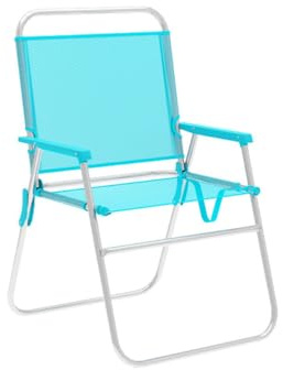 Marbueno Gepolsterte Campingstuhl Aquamarin 52 x 80 x 56 cm