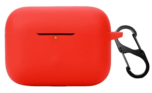 GIOPUEY Cilicone Case Compatible with Marshall MOTIF II ANC, Ultra-thin soft Cover, Slim-Fit,Anti-Fall,Not Easy to Dirty - Red