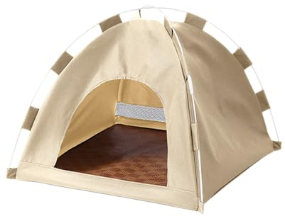 FUXIU Abnehmbares faltbares Haustierzelt Haus Hunde Katzen Camping Tipi Haustierkäfig für Outdoor Zelt Hunde Wasserdichtes Zelt für Camping Haustier Tipi für große Hunde Haustier Tipi Zelt Haustier