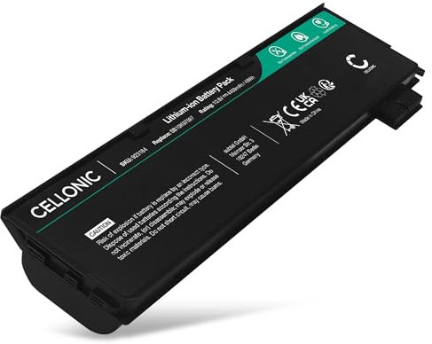 CELLONIC Battery Compatible with Lenovo ThinkPad T480, T580, T570 T470, P51s, P52s, A485, A475, Lenovo 01AV424, 01AV452 4400mAh 10.8V