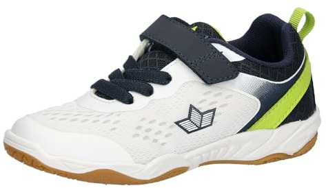 Lico Unisex Kinder Key Vs Hallenturnschuhe, Weiss Marine Lemon, 41 EU