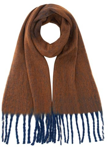 DiaryLook Dicker Schals Für Damen Winter Chunky Schal Kuschelig Flauschige Soft Warme,Brown