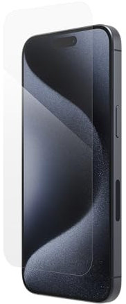 ZAGG Defence iPhone 15 Pro Max Glass Screen Protector, Impact Protection, Scratch Resistant, Smudgeproof, Clear