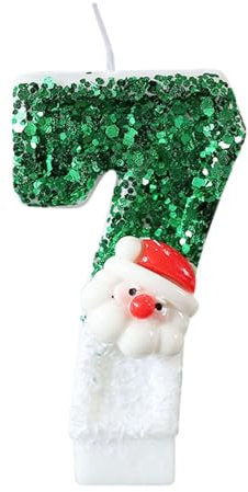 Dekorationen für Weihnachten, Grün / Weiß, Weihnachtsmann, Kerze, roter Hut, Schneemann, digitale Kerze, Weihnachten, frecher Weihnachtsmann, Weihnachtsdekoration, Weihnachtsdekoration