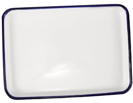 MAGICLULU Enamel Bakeware Baking Tray for Kitchen Heat-Resistant Oven Tray Wear-Resistant Multi-Functional Pan for Pizza and Baking